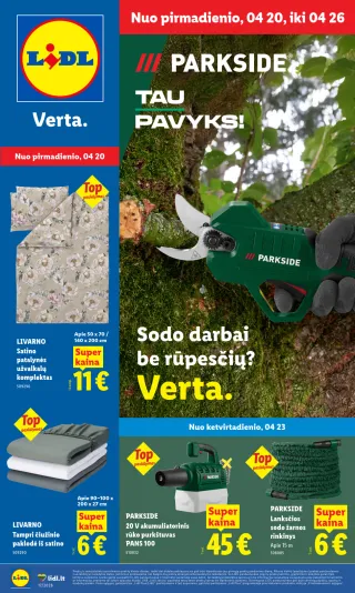 Lidl • ne maisto prekių pasiūlymai