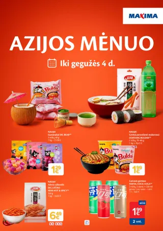 Maxima leidinys: Azijos mėnuo ir geriausios akcijos - Maxima • Azijos mėnuo