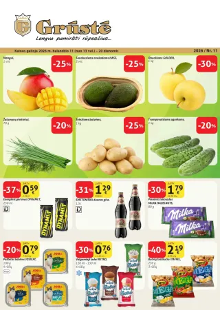 Grūstė • akcijų leidinys