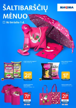 Maxima leidinys „Šaltibarščių mėnuo“: Akcijos - Maxima • Šaltibarščių mėnuo leidinys