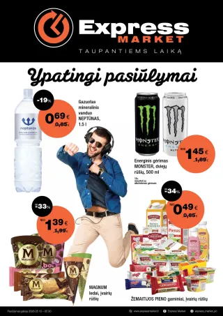 Express Market • akcijų leidinys