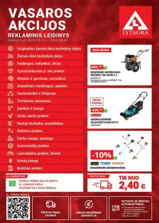 Naujausias „Lytagra“ leidinys ir akcijos - Lytagra • akcijų leidinys