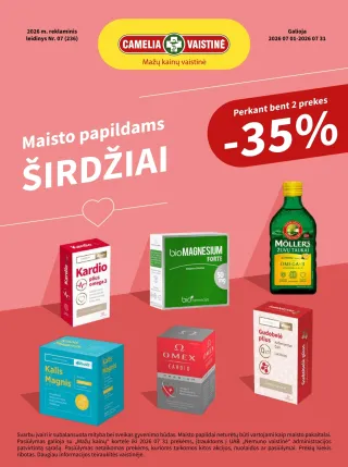 Camelia vaistinės leidinys - Camelia Vaistinė • akcijų leidinys