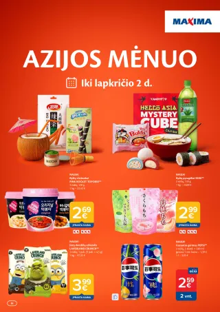 Maxima leidinys: Azijos mėnuo ir geriausios akcijos - Maxima • Azijos mėnuo